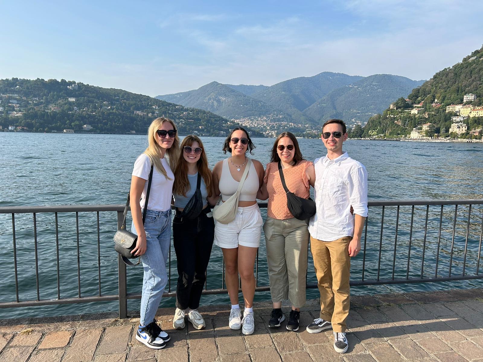 Students visiting Italy